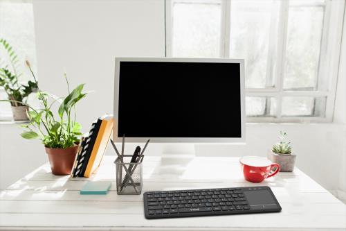 En ucuz INCA IBK-568BT Dual Mod Bluetooth + 2.4g Touch Pad Smart Keyboard KLAVYE